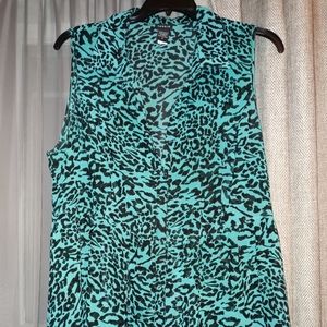 Teal torrid high-low long tank
